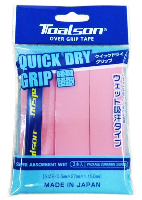 Toalson Quick Dry Grip 3 Tennis Padel - Pink