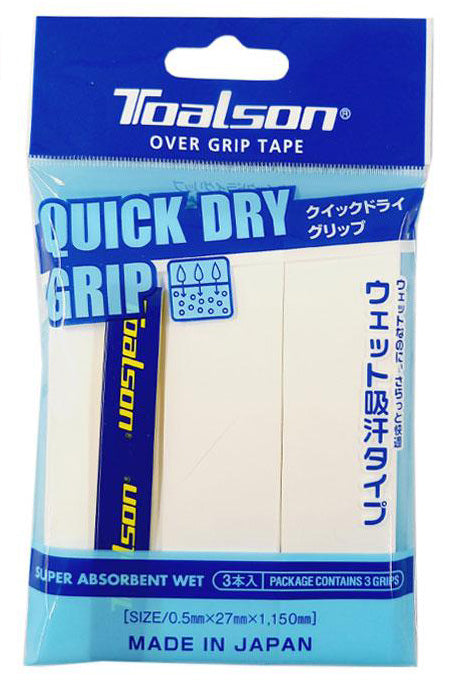Toalson Quick Dry Grip 3 Tennis Padel - White