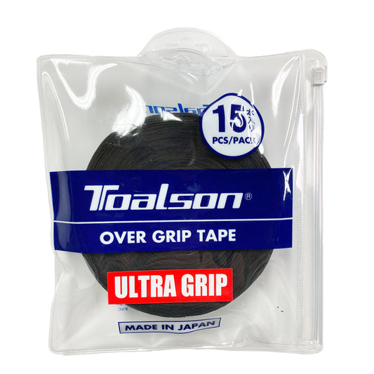 Toalson Ultra Grip 15 Tennis Padel - Black