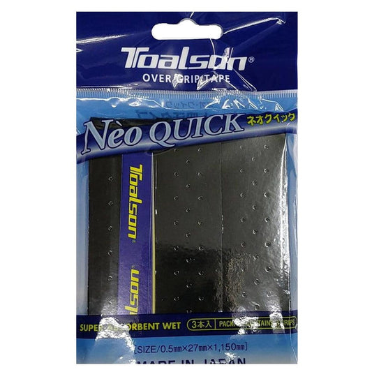 Toalson NeoQuick Grip 3 Tennis Padel - Black